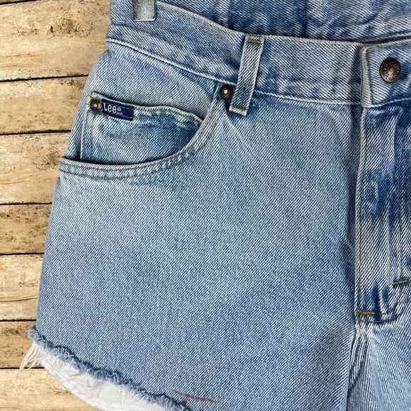 90s light cut off Lee shorts sz 31 - Picture 3 of 4
